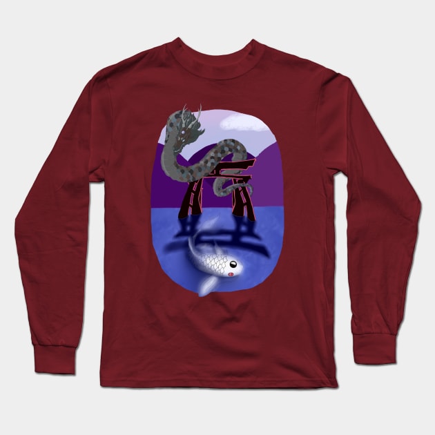 YIN'S YANG Long Sleeve T-Shirt by CheshireArt